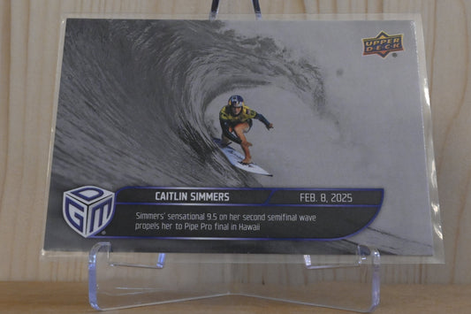 2025 Upper Deck Game Dated Moments - World Surf League Silver #WSL-4 Caitlin Simmers
