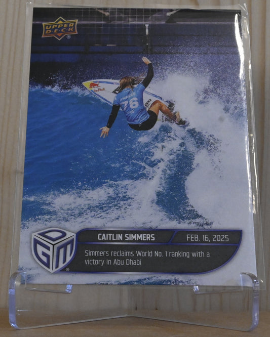 2025 Upper Deck Game Dated Moments - World Surf League #WSL-6 Caitlin Simmers