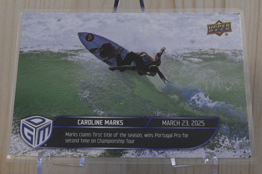 2025 Upper Deck Game Dated Moments - World Surf League #WSL-8 Caroline Marks