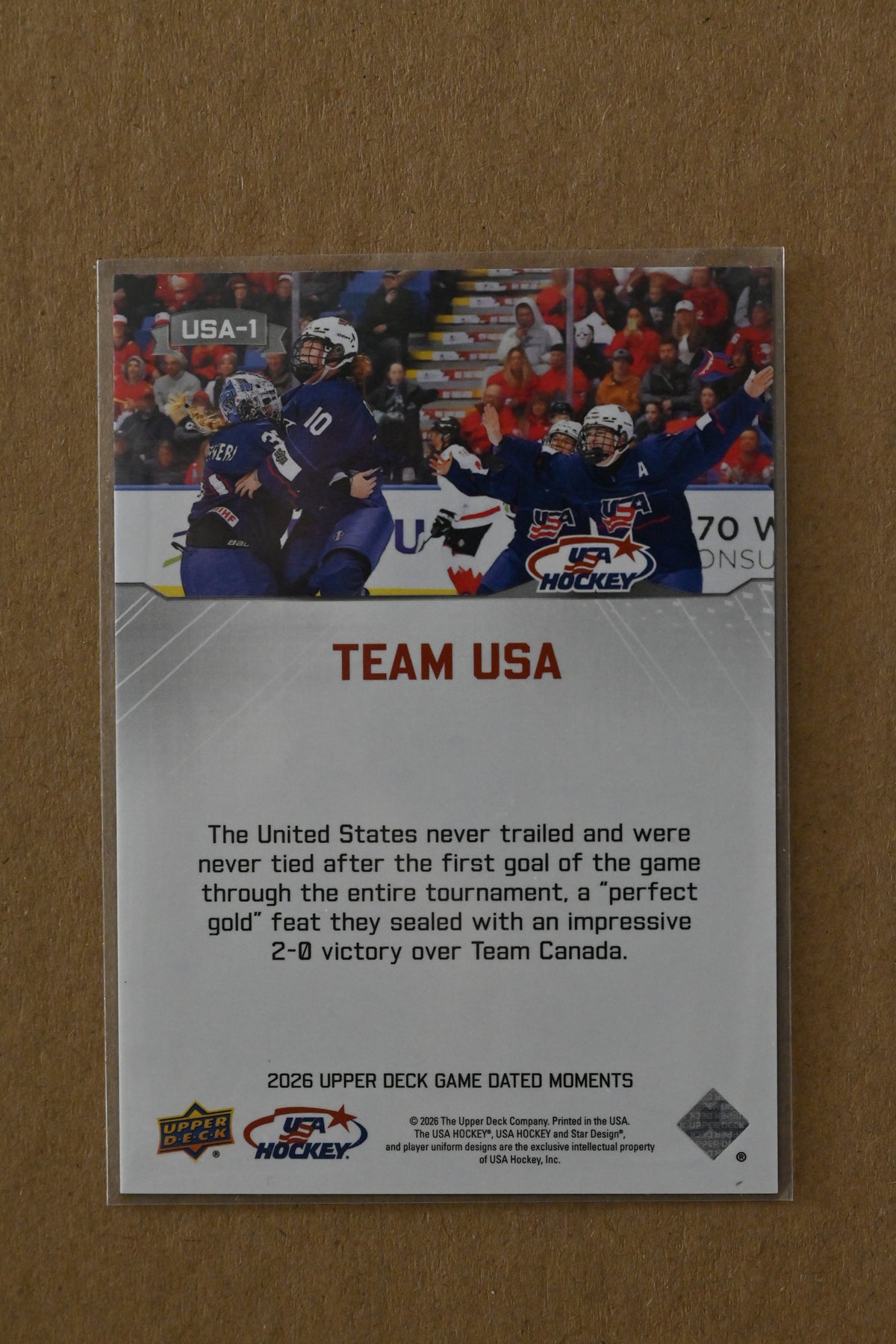 2026 Upper Deck Game Dated Moments - Team USA Juniors (Set of 3)