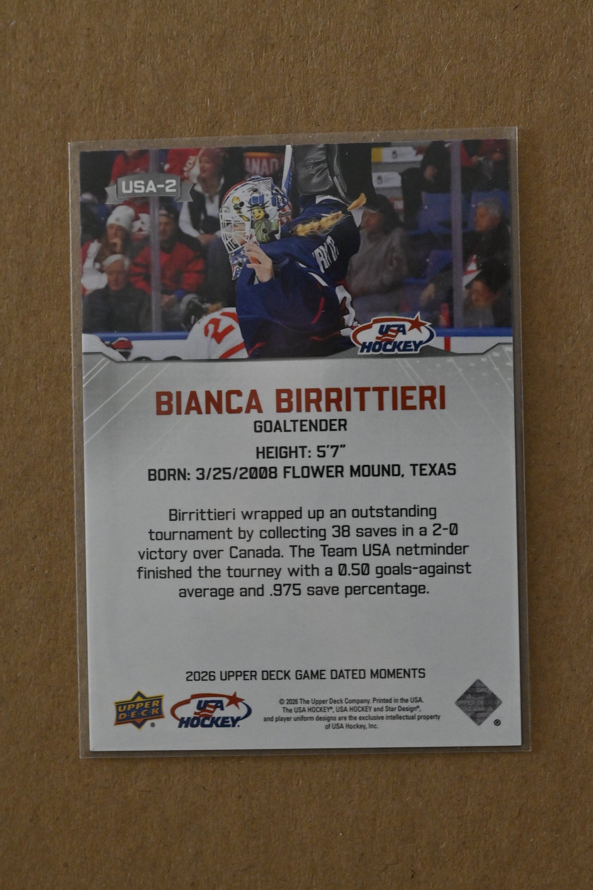 2026 Upper Deck Game Dated Moments - Team USA Juniors (Set of 3)