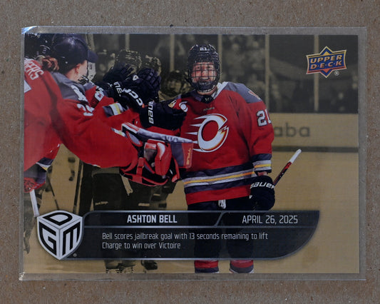 2024-25 Upper Deck Game Dated Moments PWHL - Gold #41 Aston Bell