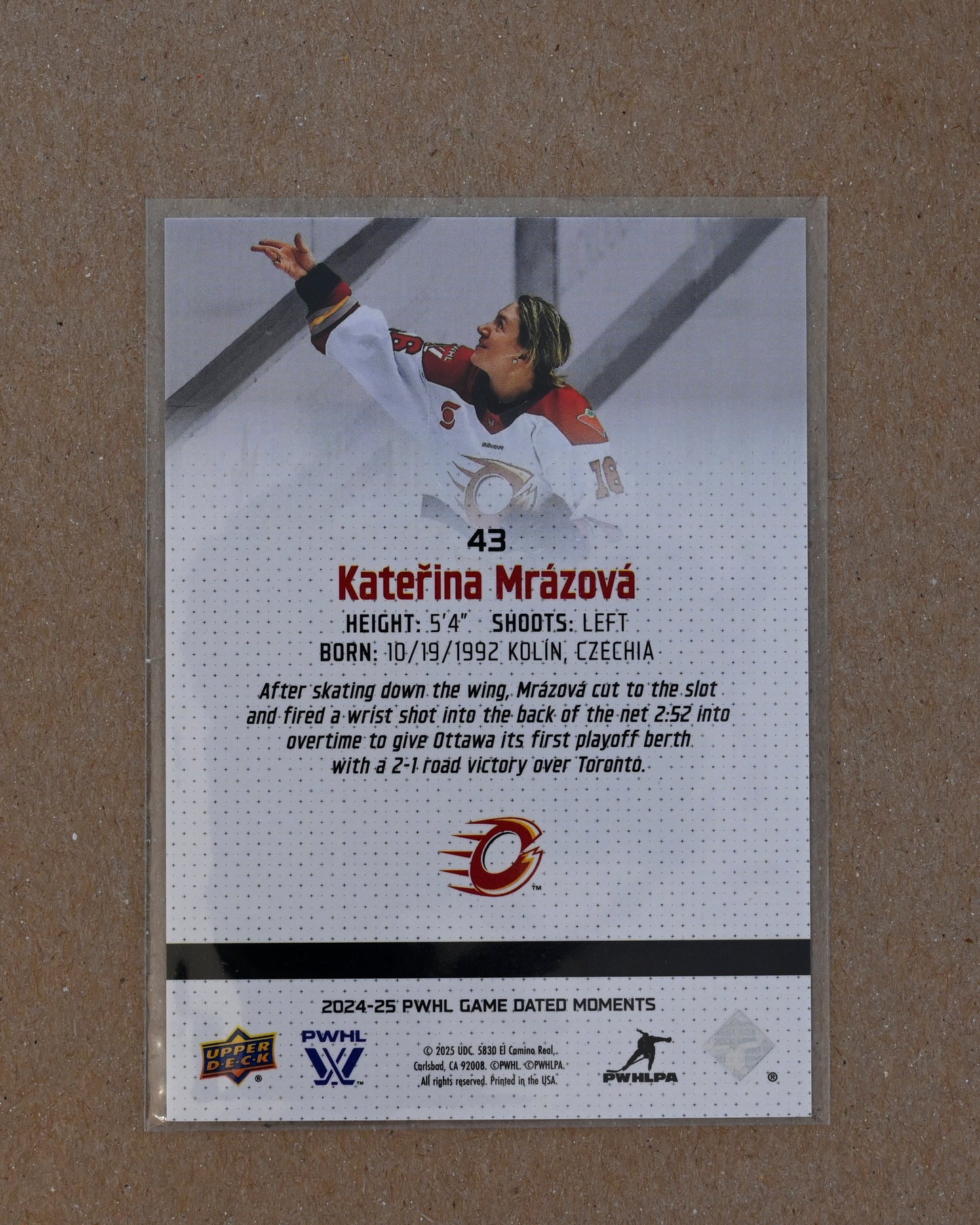 2024-25 Upper Deck Game Dated Moments PWHL - Silver #43 Katerina Mrazova
