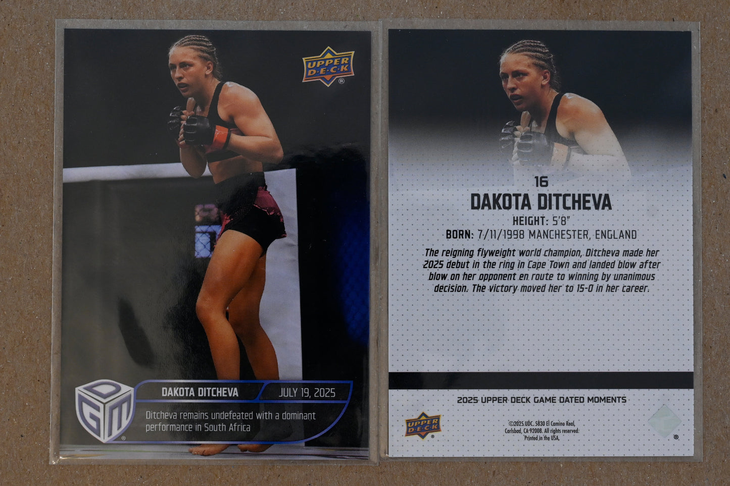 2025 Upper Deck Game Dated Moments #16 Dakota Ditcheva