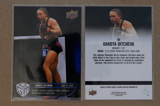 2025 Upper Deck Game Dated Moments #16 Dakota Ditcheva