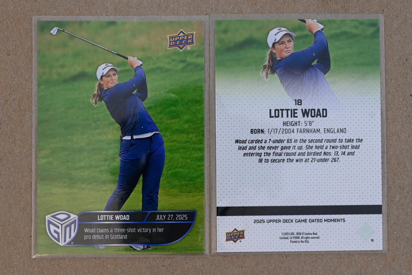 2025 Upper Deck Game Dated Moments #18 Lottie Ward