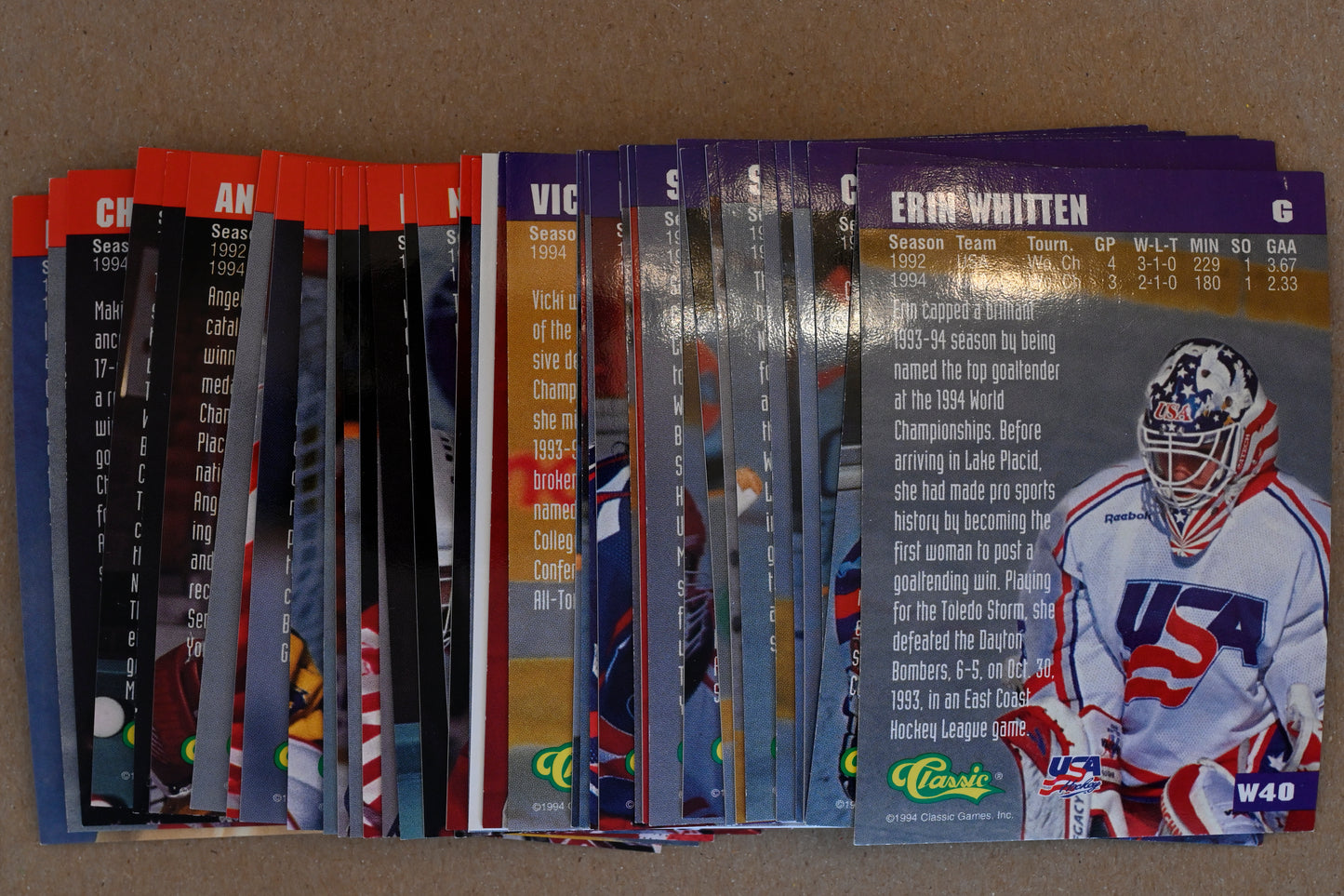 1994-95 Classic Women of Hockey - complete set (#W1-W40)