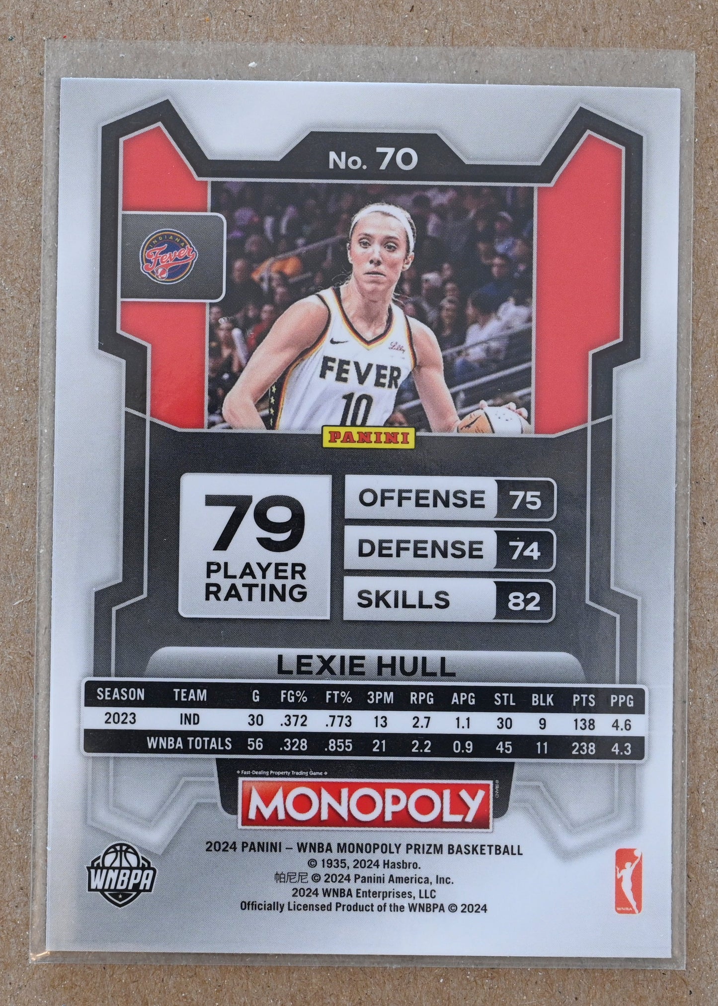 2024 Panini Prizm Monopoly WNBA #70 Lexie Hull