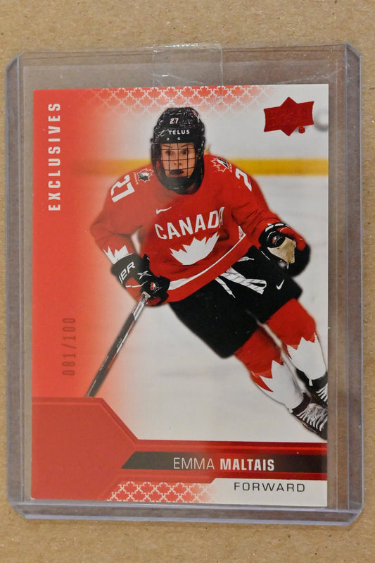 2022-23 Upper Deck Team Canada Juniors - Exclusives #57 Emma Maltais