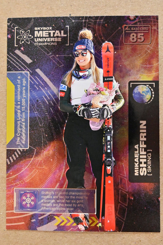 2021 SkyBox Metal Universe Champions #85 Mikaela Shiffrin