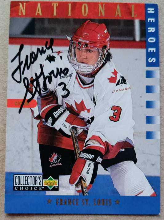 1997-98 Collector's Choice #284 France St-Louis (Signed)