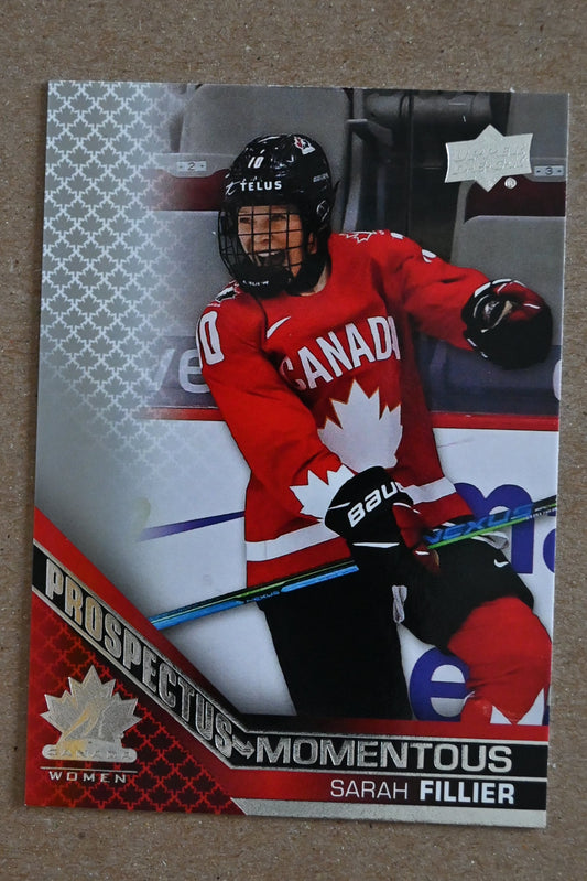 2022-23 Upper Deck Team Canada Juniors - Prospectus Momentous #PM-49 Sarah Fillier