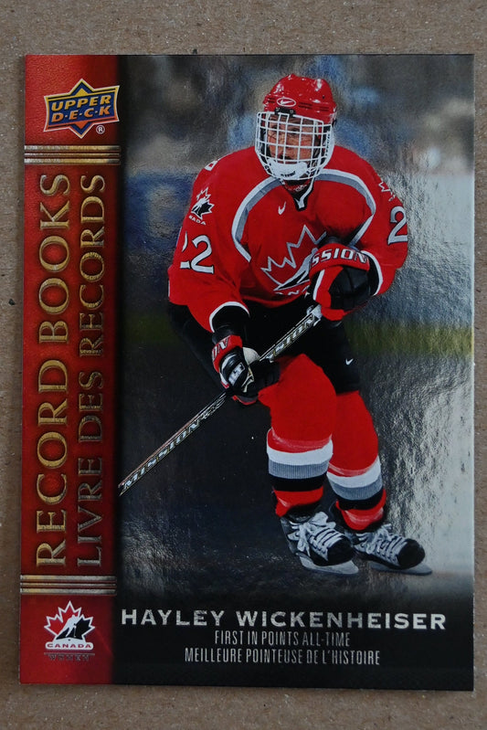2023 Upper Deck Tim Hortons Legends - Record Books #RB-15 Hayley Wickenheiser