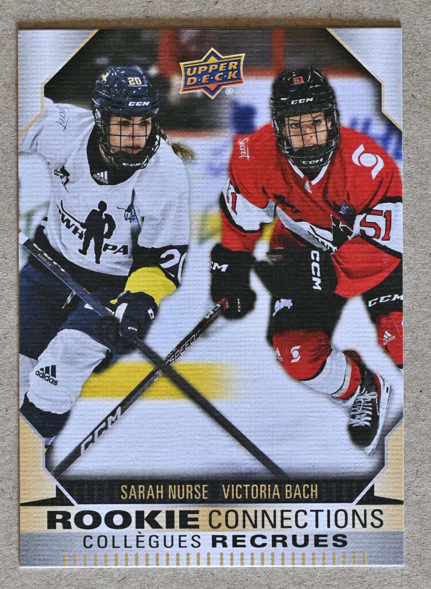 2023-24 Upper Deck Tim Hortons Greatest Duos - Rookie Connections #RC-15 Sarah Nurse & Victoria Bach