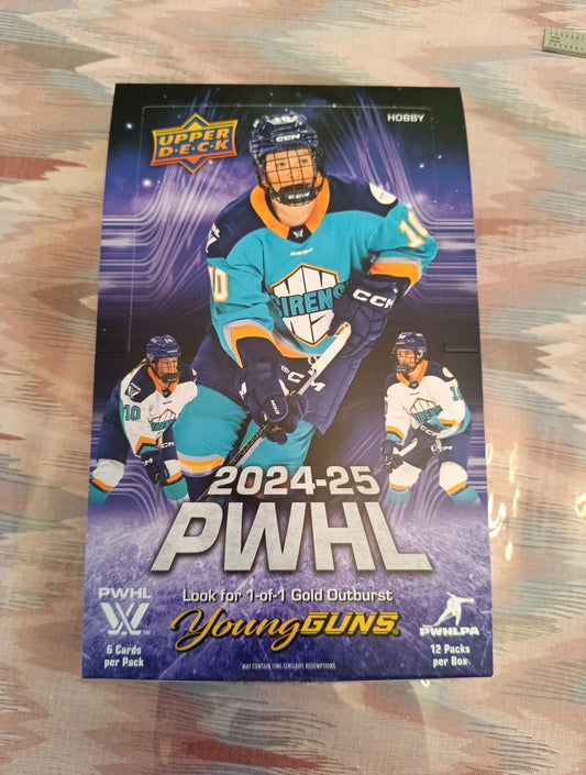 2024-25 Upper Deck PWHL - Empty Hobby Box Flattened